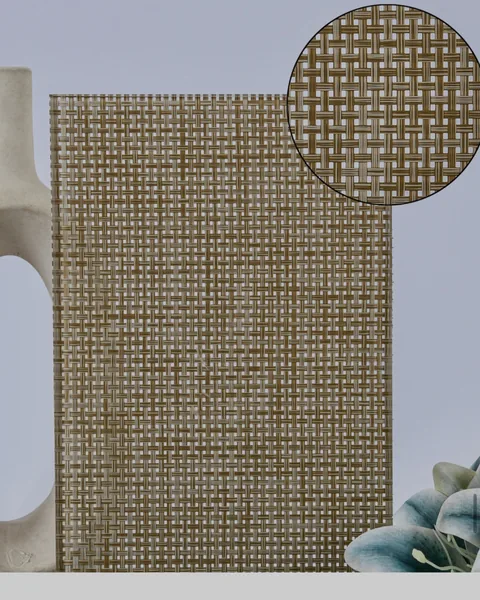 Fine natural weave, rattan glass by arg