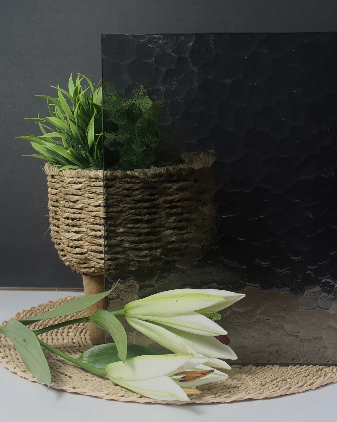 Moonrock, textured glass by ARG